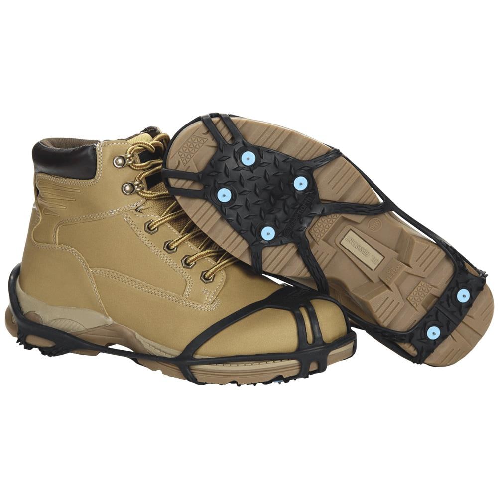 Due North V3551370-S/M Light Industrial Footwear Traction Aid with 6 Ice Diamond Tungsten Carbide Spikes, Rubber, Black, S/M
