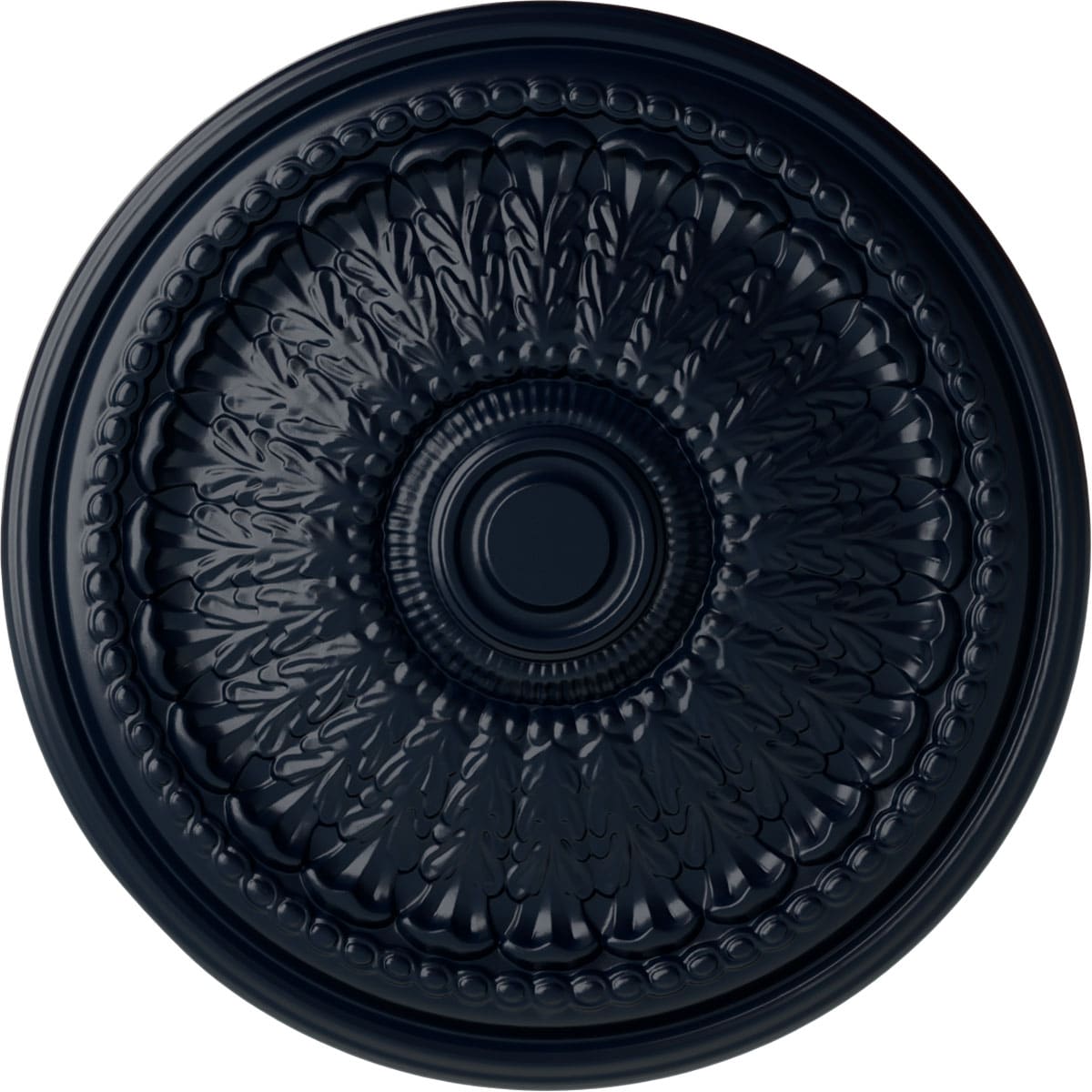 Ekena Millwork CM27BRMDF Brunswick 27-in W x 27-in L Painted Midnight Dream Polyurethane Whole Ceiling Medallion