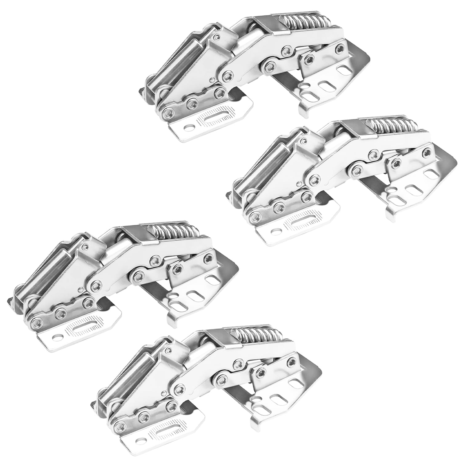 SenQWFa -  4 PCS Heavy Duty Cabinet Hinges Soft Close Lid Stay Hinges Furniture Door Lift Stay Su...