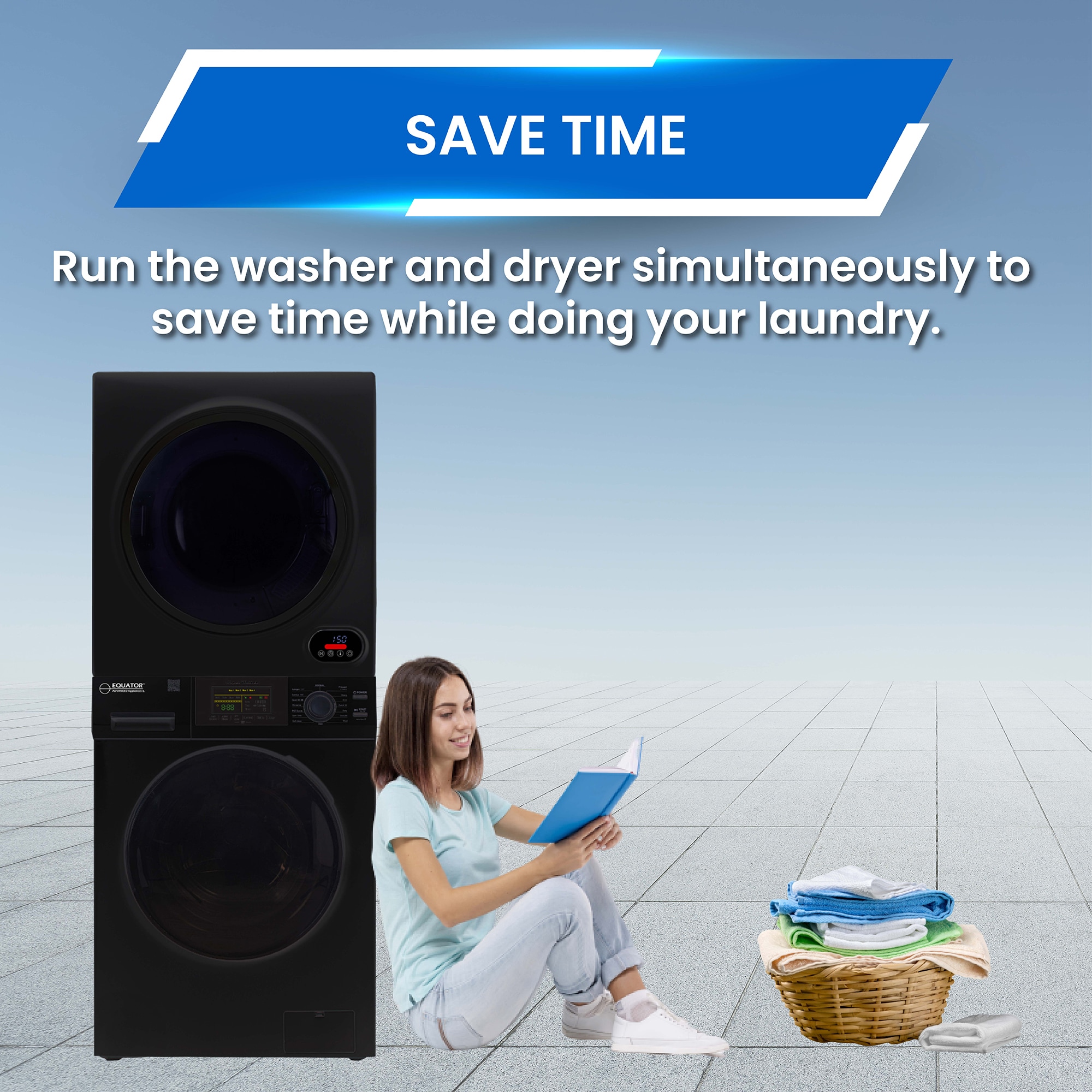 Equator Advanced Appliances EW 826 & ED 852 B Combo-Washer-And-Dryer - View #14