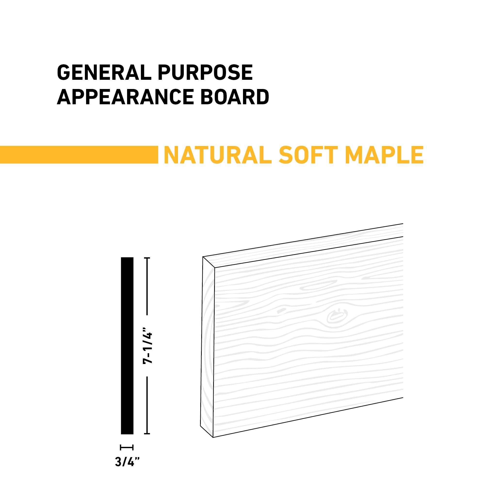 Ornamental Mouldings BRDNAT 1X8X4SMAP Appearance-Boards - View #2