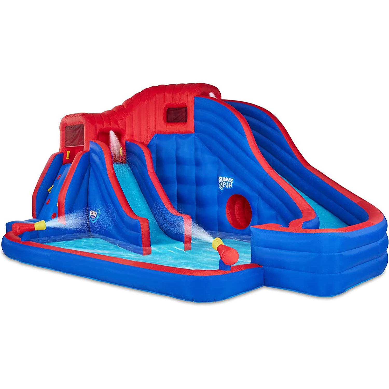 Sunny & Fun Deluxe Adventure Inflatable Water Slide Park Water Slide in the  Kids Play Toys department at