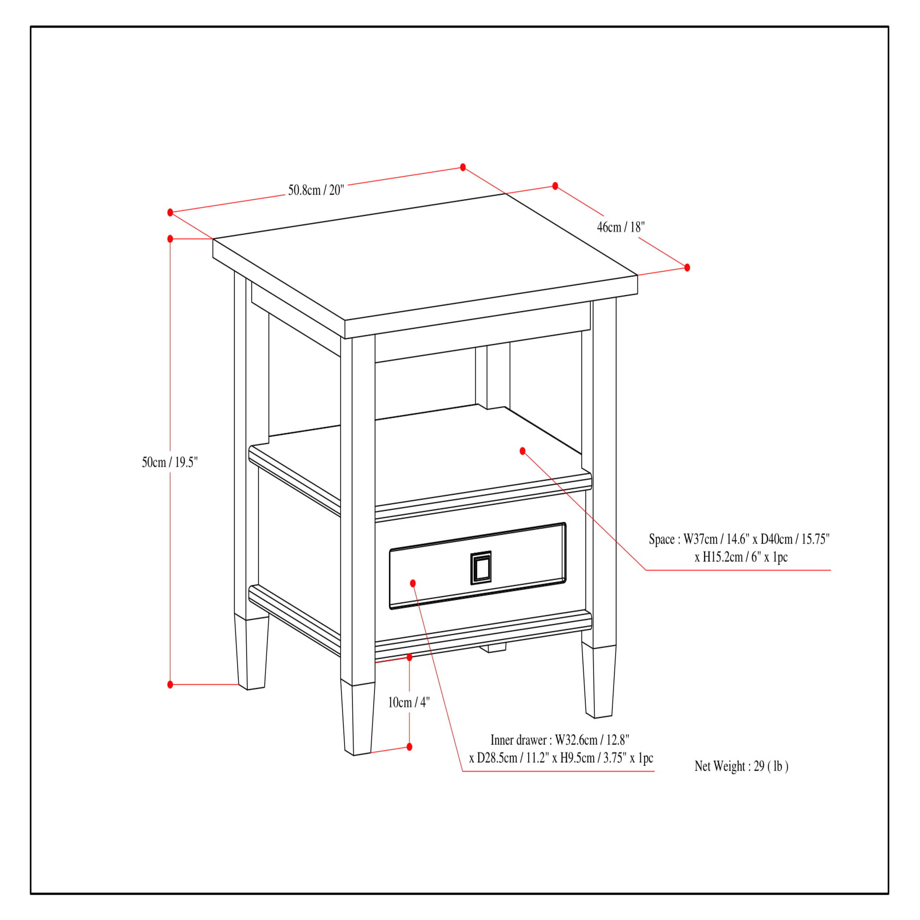 Simpli Home AXWSH002-FG End-Tables - View #12