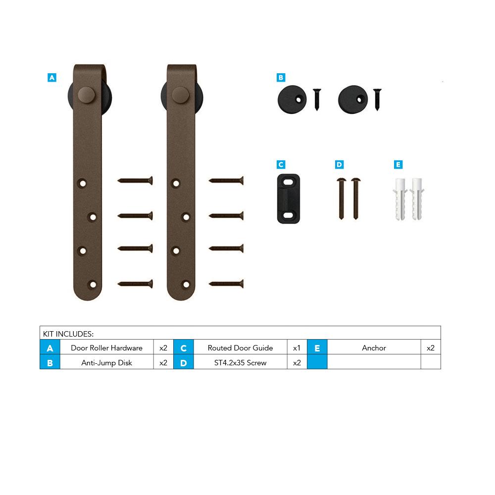 Architectural Products by Outwater 3P5.7.00067 Barn-Door-Roller-Kits - View #2