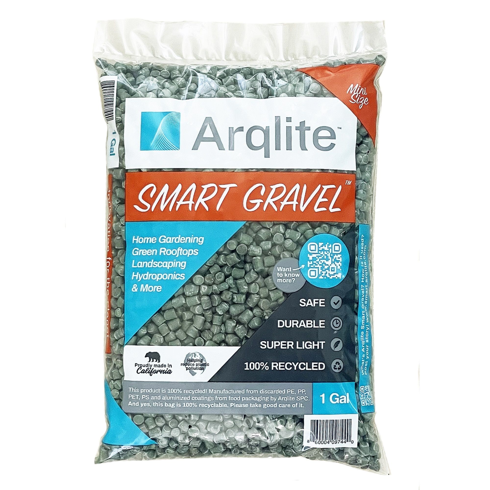 Arqlite - Smart Gravel - Eco Friendly Plant Drainage 1 Gal Mini Size Bag