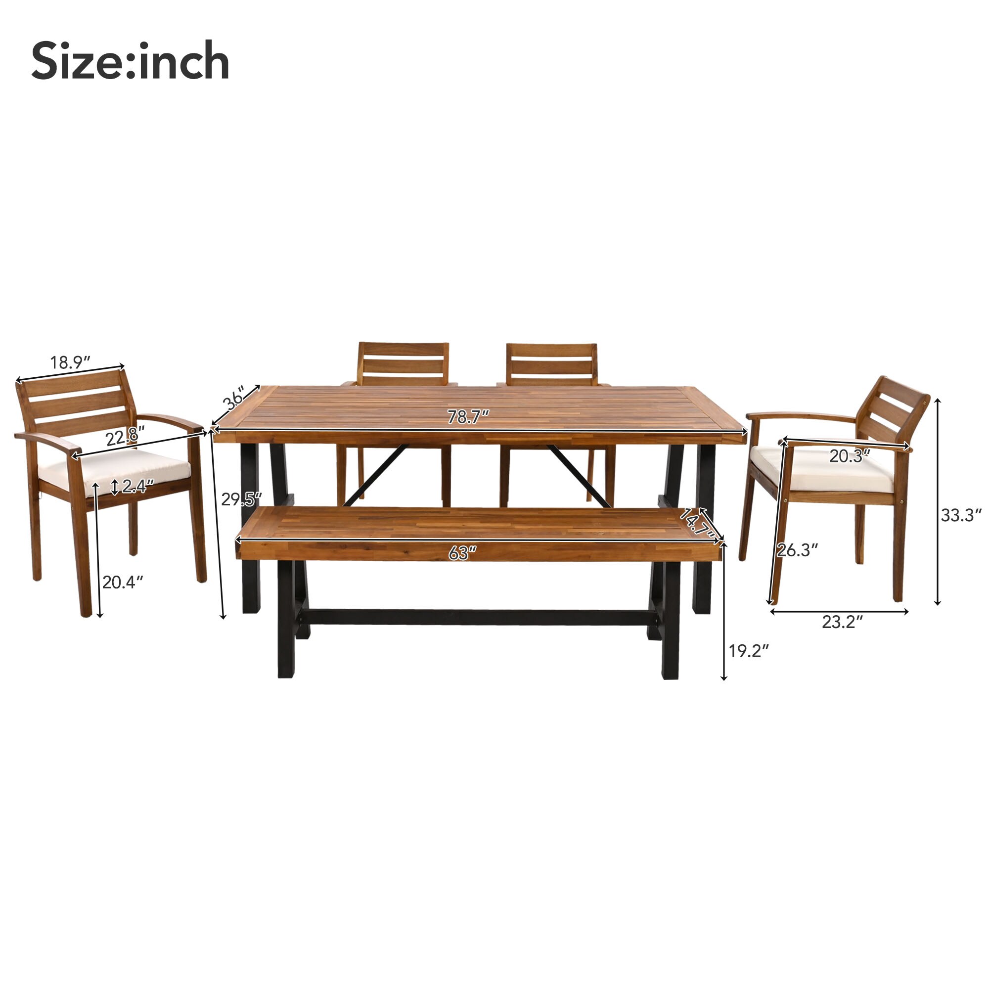 ModernLuxe L-FG201230AAA Patio-Dining-Sets - View #8