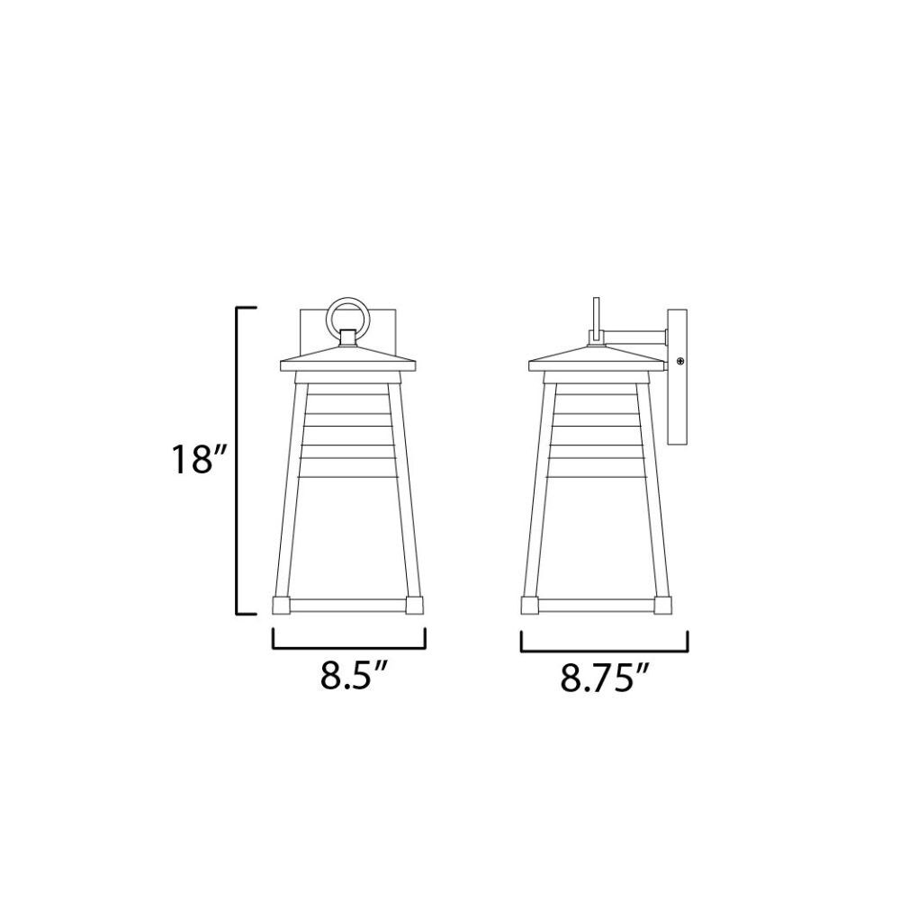 Maxim Lighting A-MX-40634WZBK Outdoor-Wall-Lighting - View #2