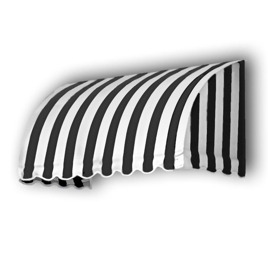 Awntech RS22-8KW 144-in Wide x 120-in Projection x 8-in Height Fabric Striped Patio Awning