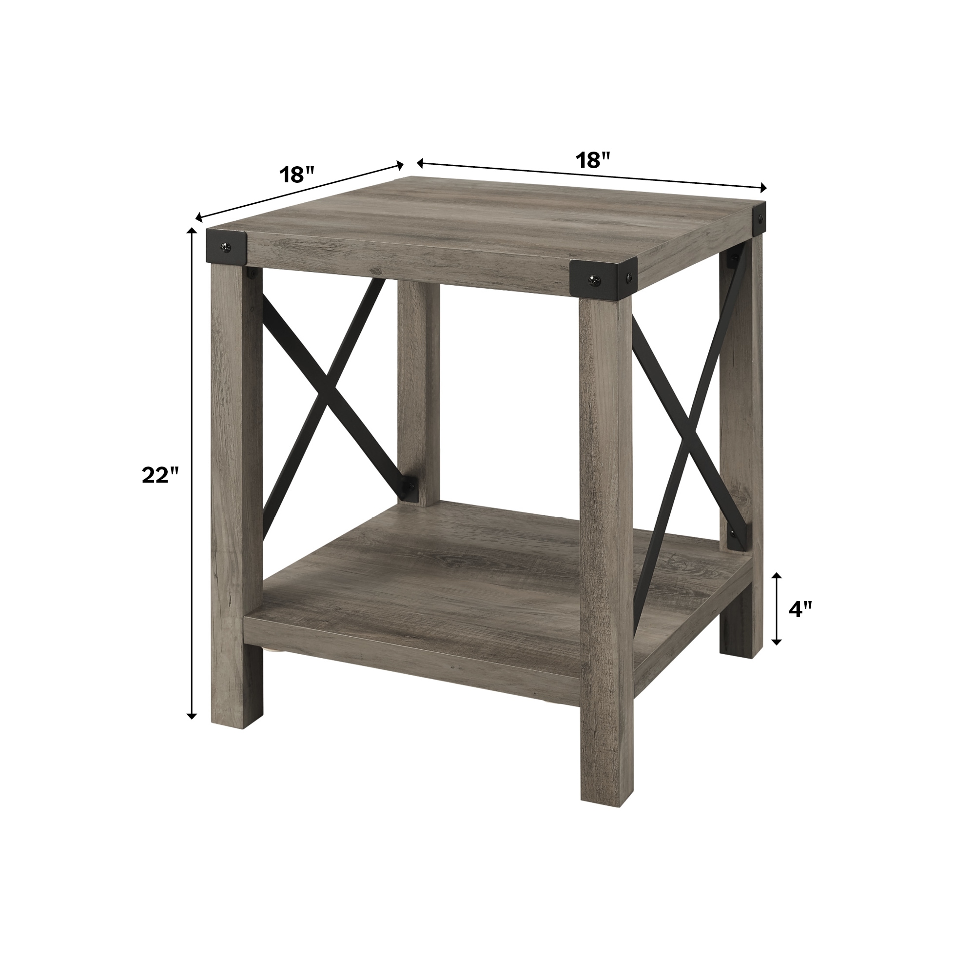 Walker Edison LWF18MXSTGW End-Tables - View #8