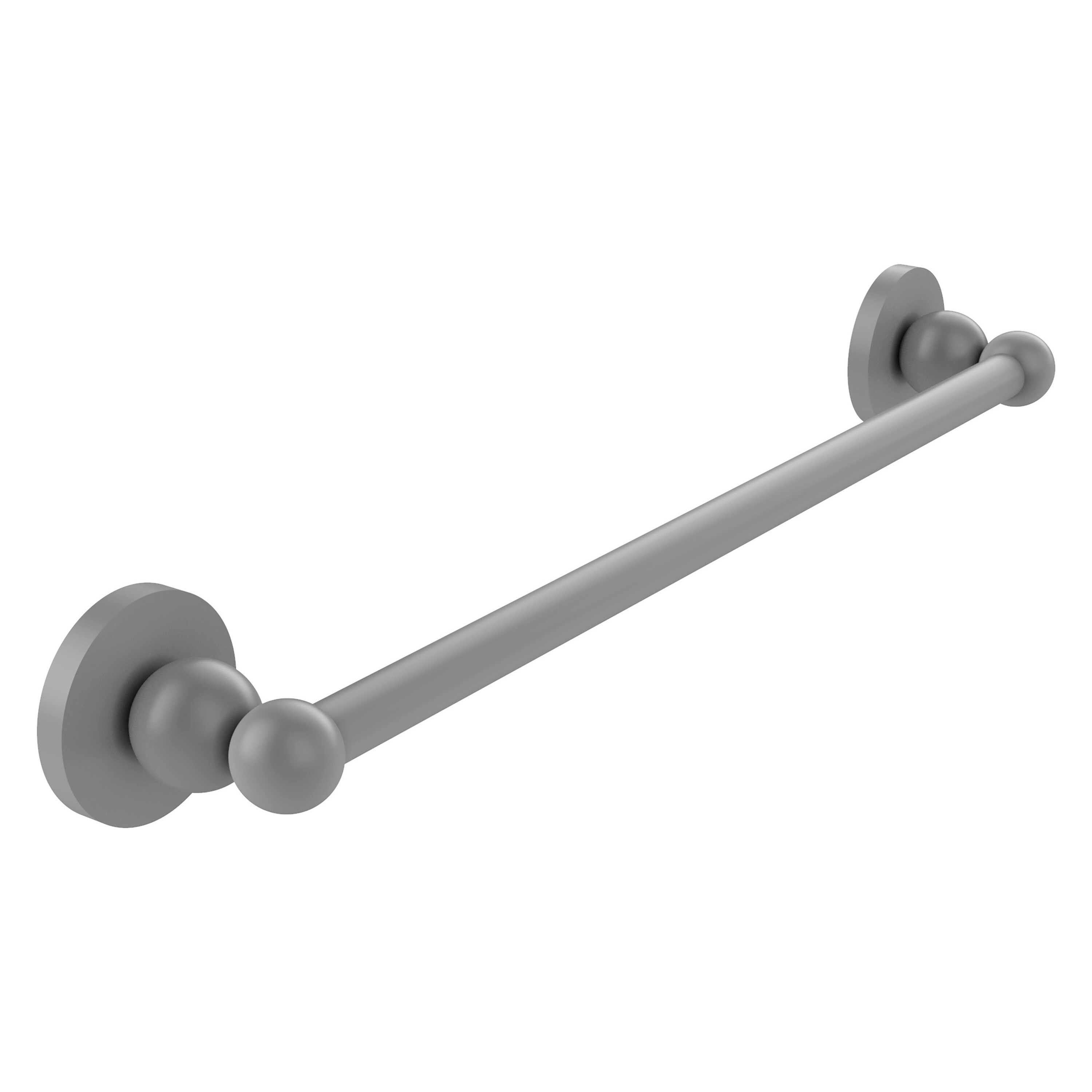 Allied Brass BL-41/24-GYM Bolero 24-in Matte Gray Wall mount Single Towel Bar