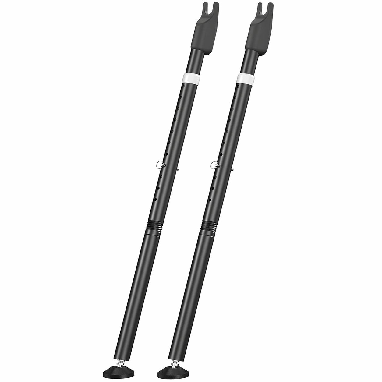 Aoibox - Adjustable Sliding Door Security Bar and 2 in 1 Sliding Glass Door Stoppers with Non Sl...