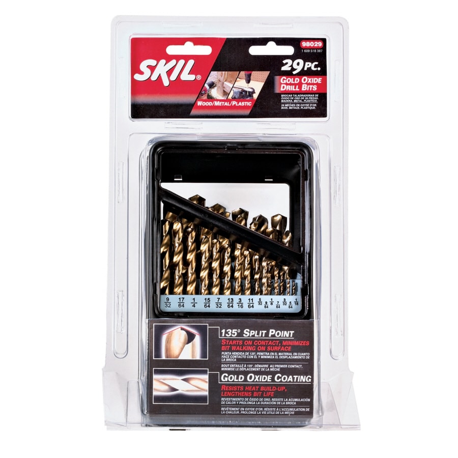 21 Piece SKIL 45175 High-Speed Steel Drill Bit Set 