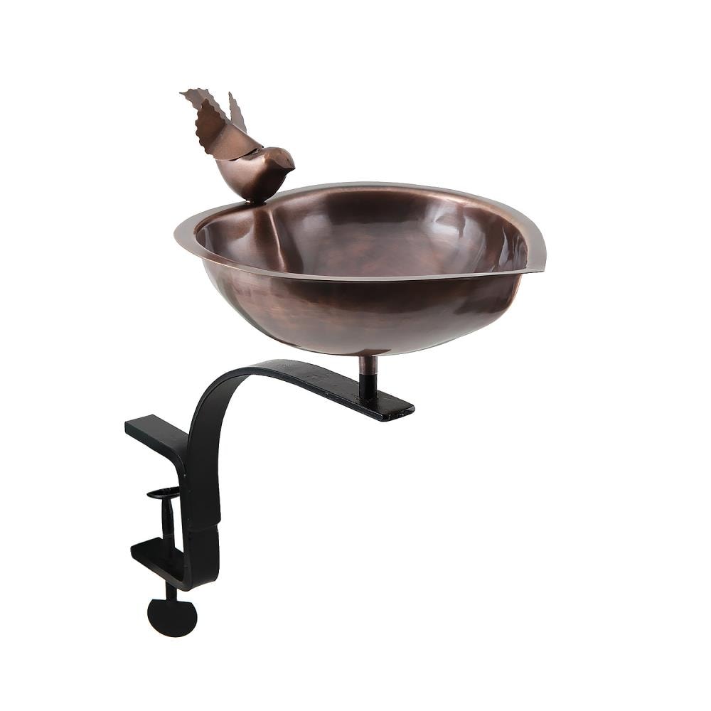 Minuteman International HBB-01-RM 15.75-Inches H Copper Metal Complete birdbath