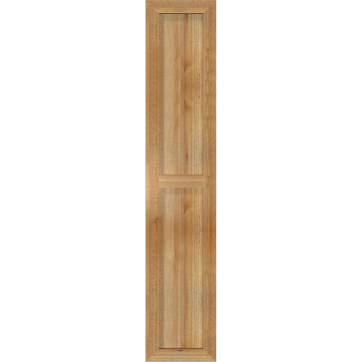 Ekena Millwork RBF06S11X055RWR 10.75-in W x 55-in H Unfinished Paintable/Stainable Board and batten Framed Wood Exterior Shutters ( 2 -Pack )