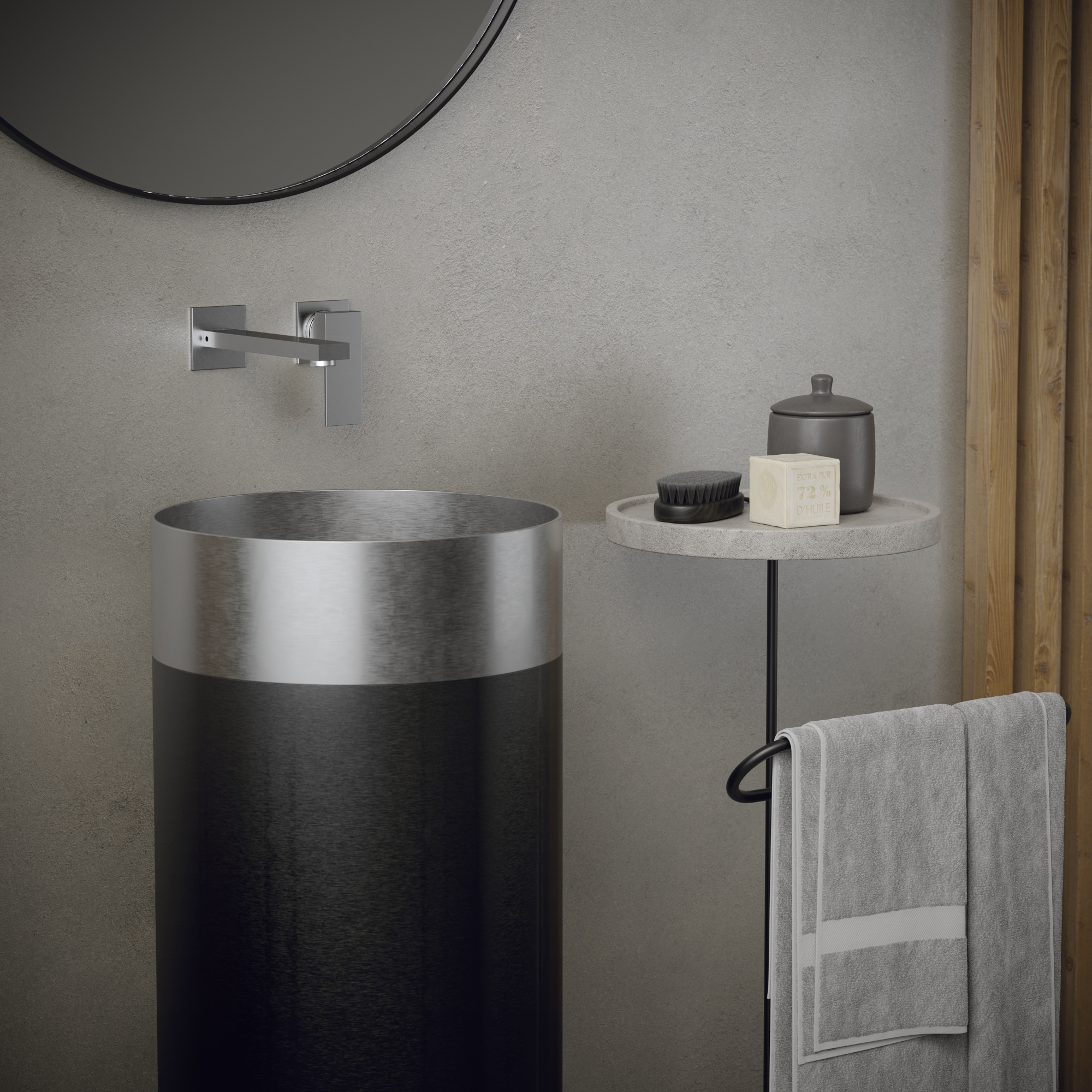 Karran CCP300SS Complete-Pedestal-Lavatories - View #3