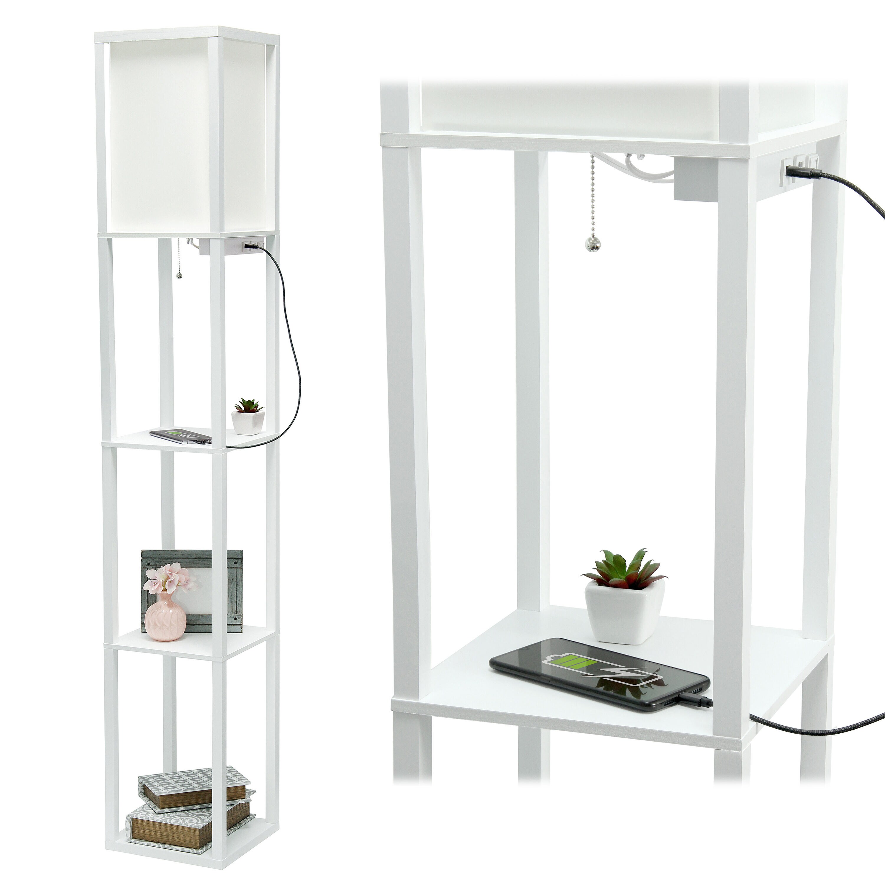 Simple Designs LF5000-WHT floorlamps - View #9