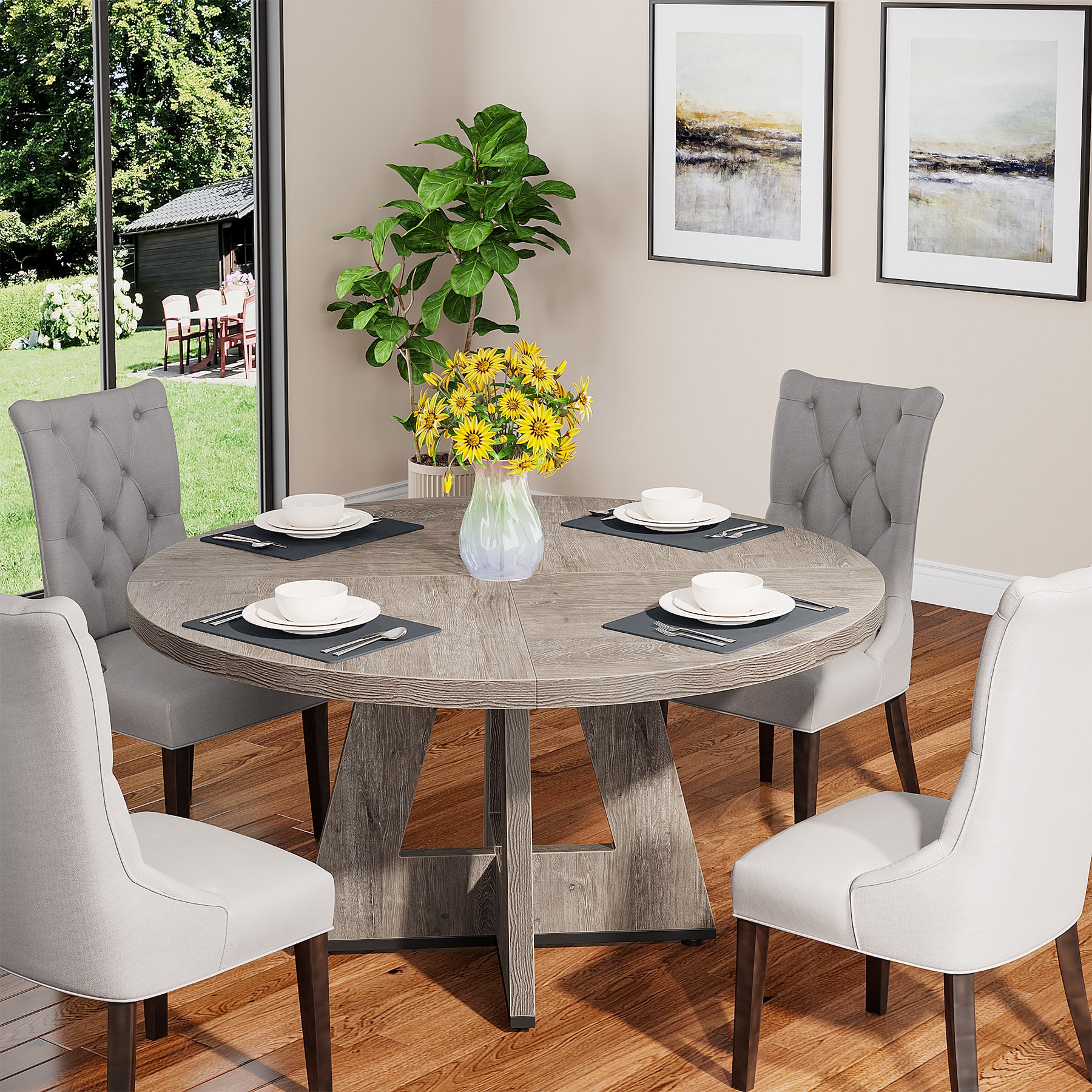 Tribesigns LWFD-XK00468X Dining-Tables - View #3