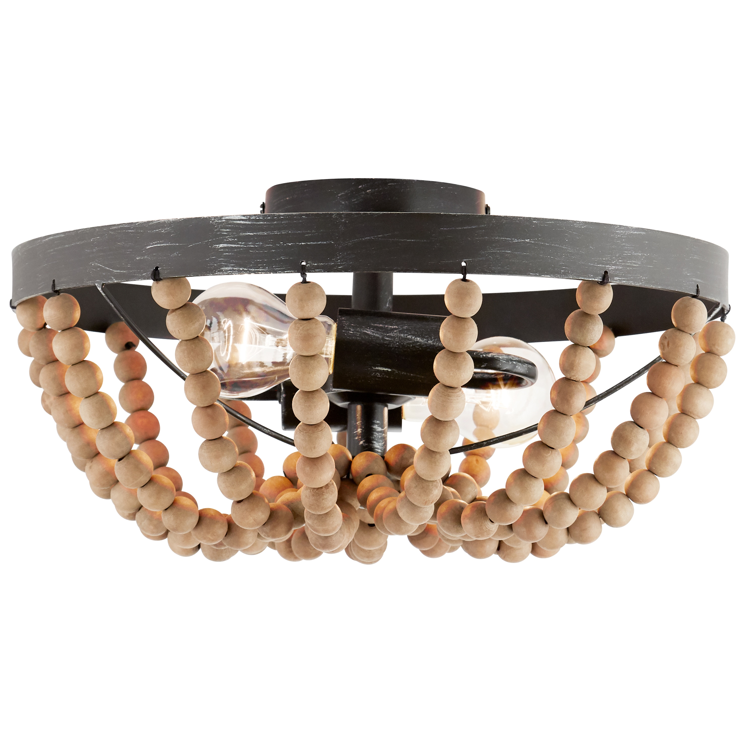 River of Goods 20232 Boho 2 -Light Brown Bohemian/global For Use in Bedrooms, Dining Rooms, Foyers, Kitchens, Living Rooms Chandelier