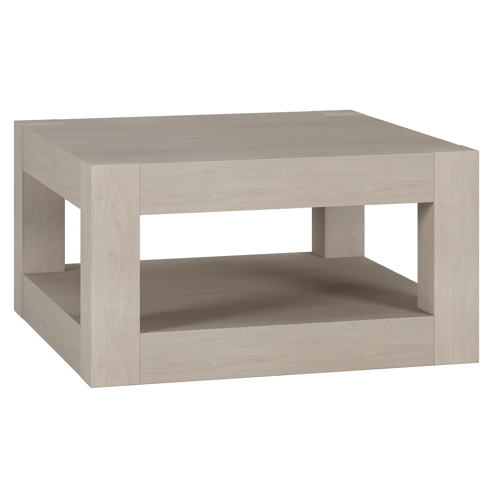 Hailey Home CT2027 Hughes Alder White MDF Modern Coffee Table