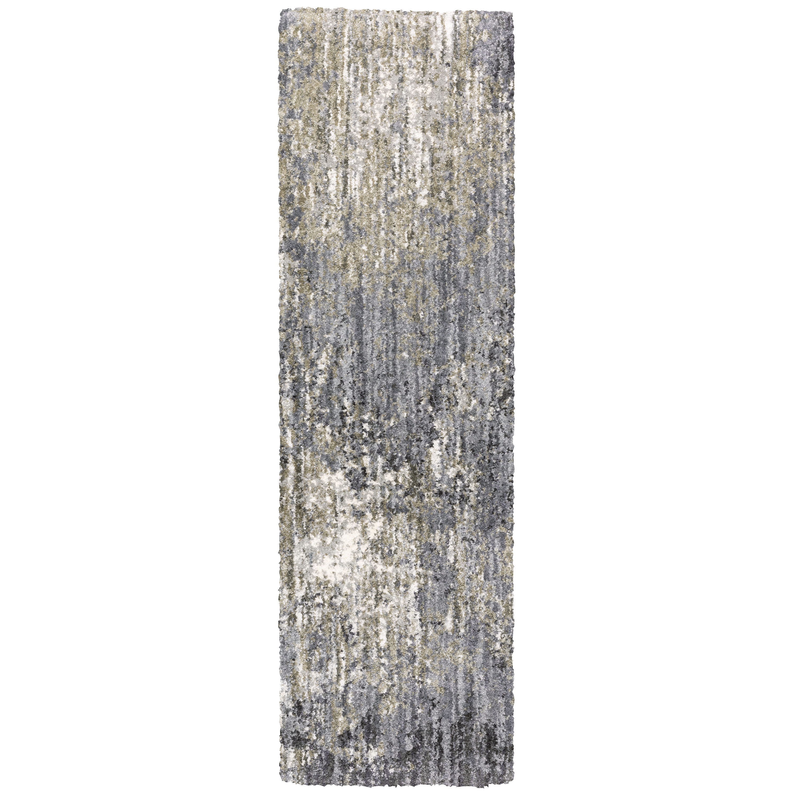 Archer Lane 206ASPE0W3L Bartley 2 x 8 (ft) Polyester Gray Rectangular Indoor Abstract Bohemian/Eclectic Runner rug