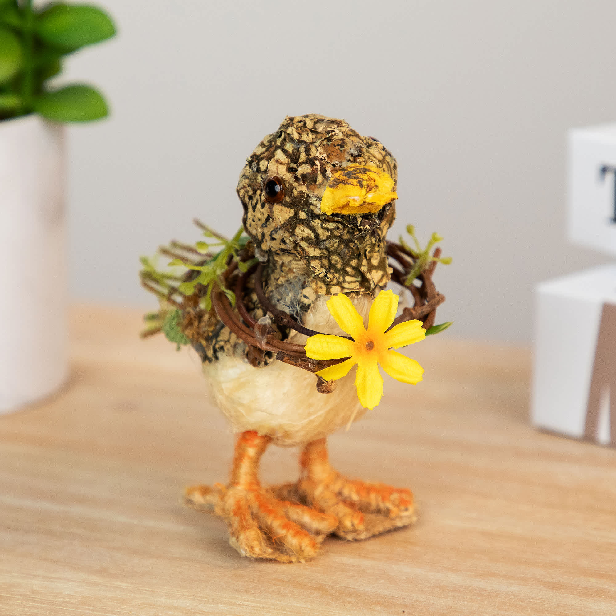 Northlight Standing Spring Floral Duck Figurine - 4.25 inch