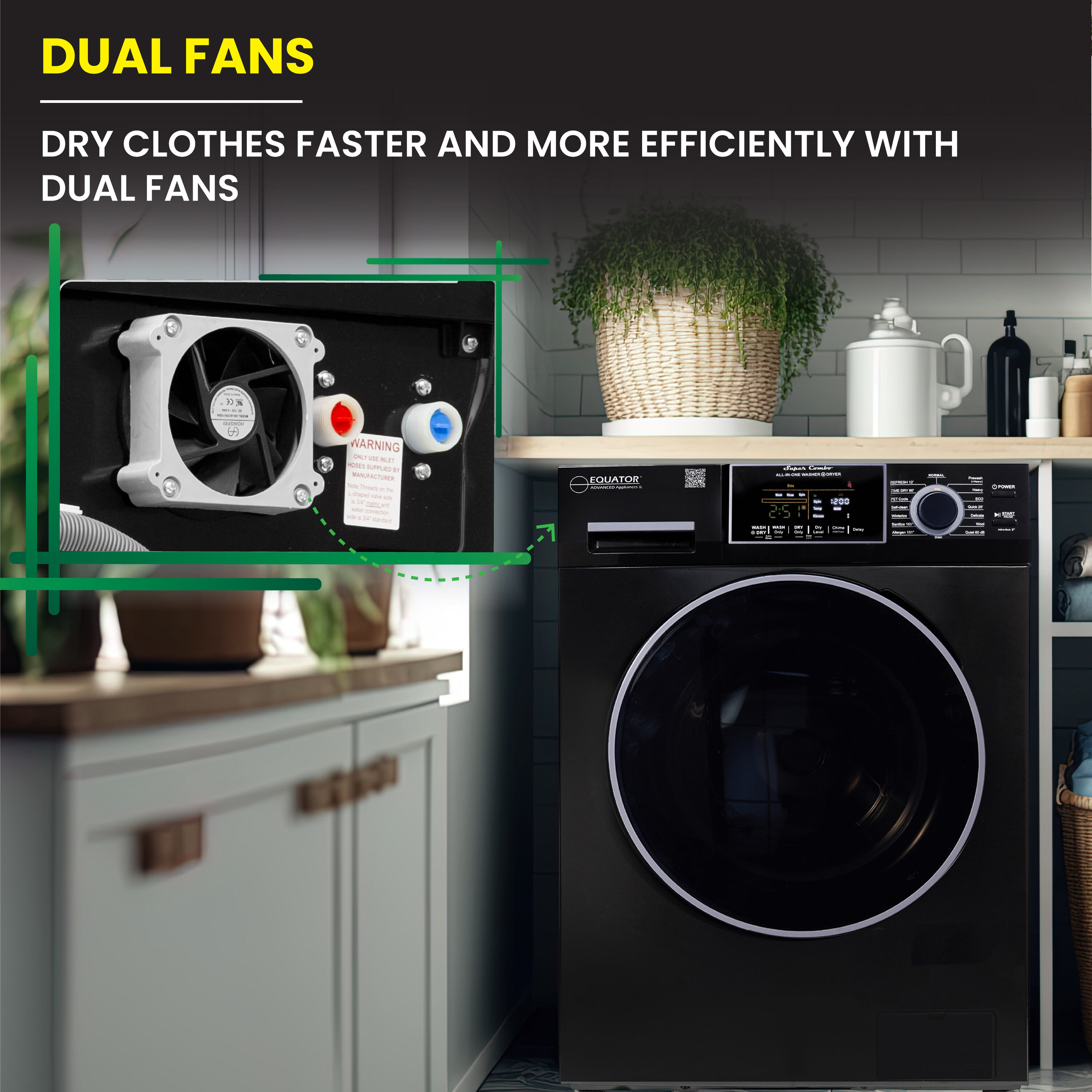 Equator Advanced Appliances EZ 4800 V BLACK Combination-Washers-Dryers - View #16