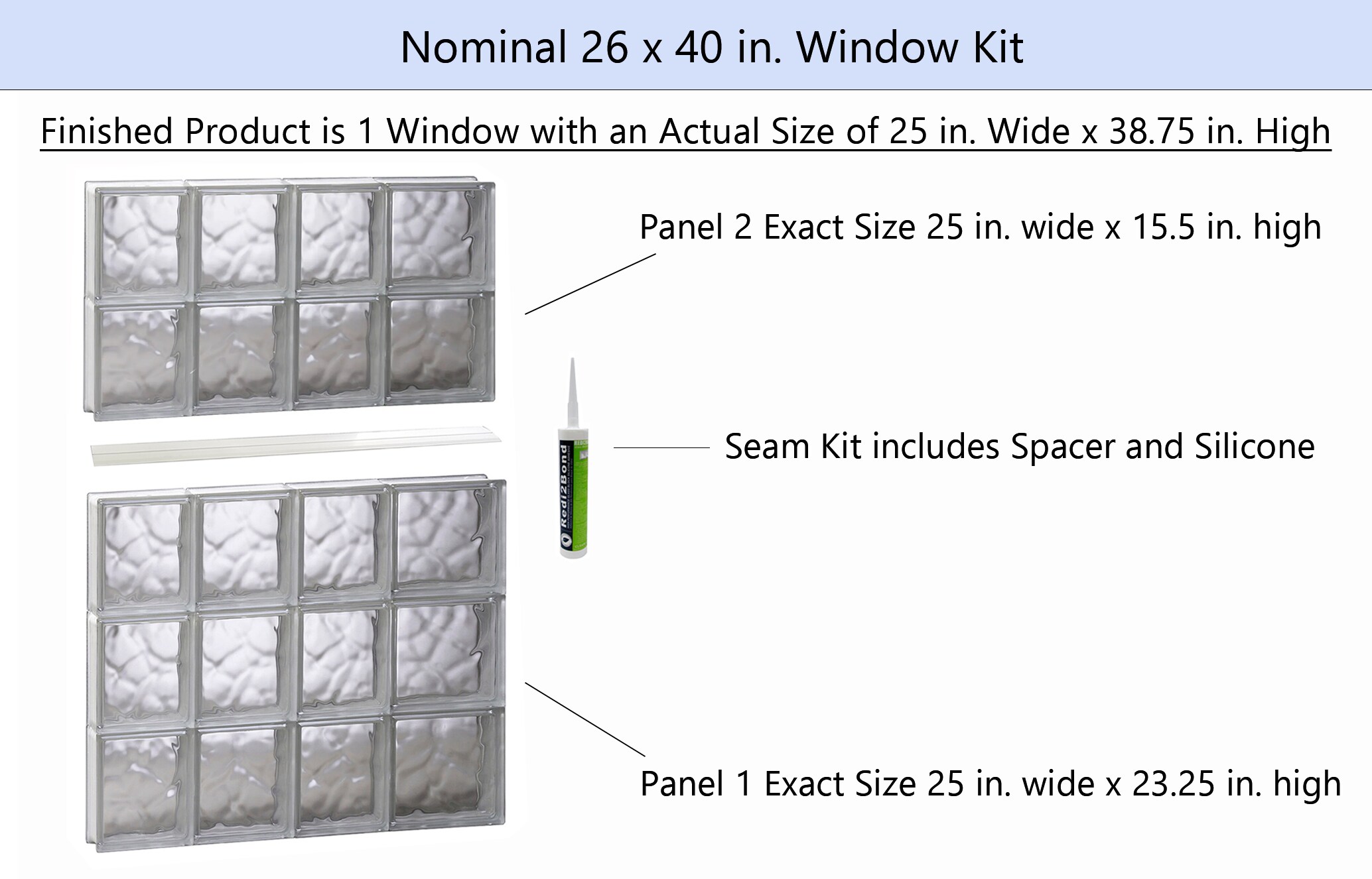 REDI2SET S2640DC Glass-Block-Windows - View #2