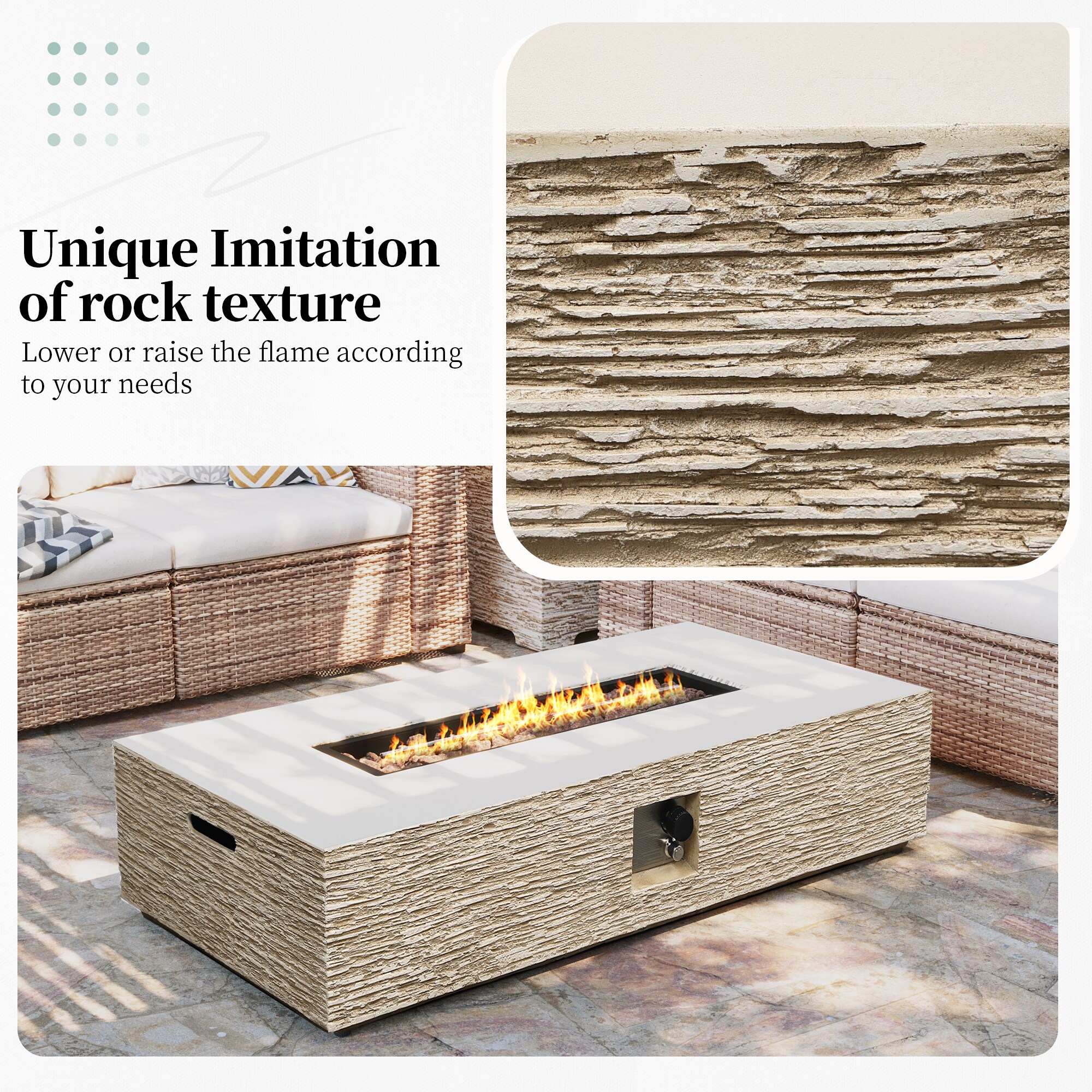 Patio Watcher LS-56MBE-HW-W Outdoor-Gas-Firepits - View #5