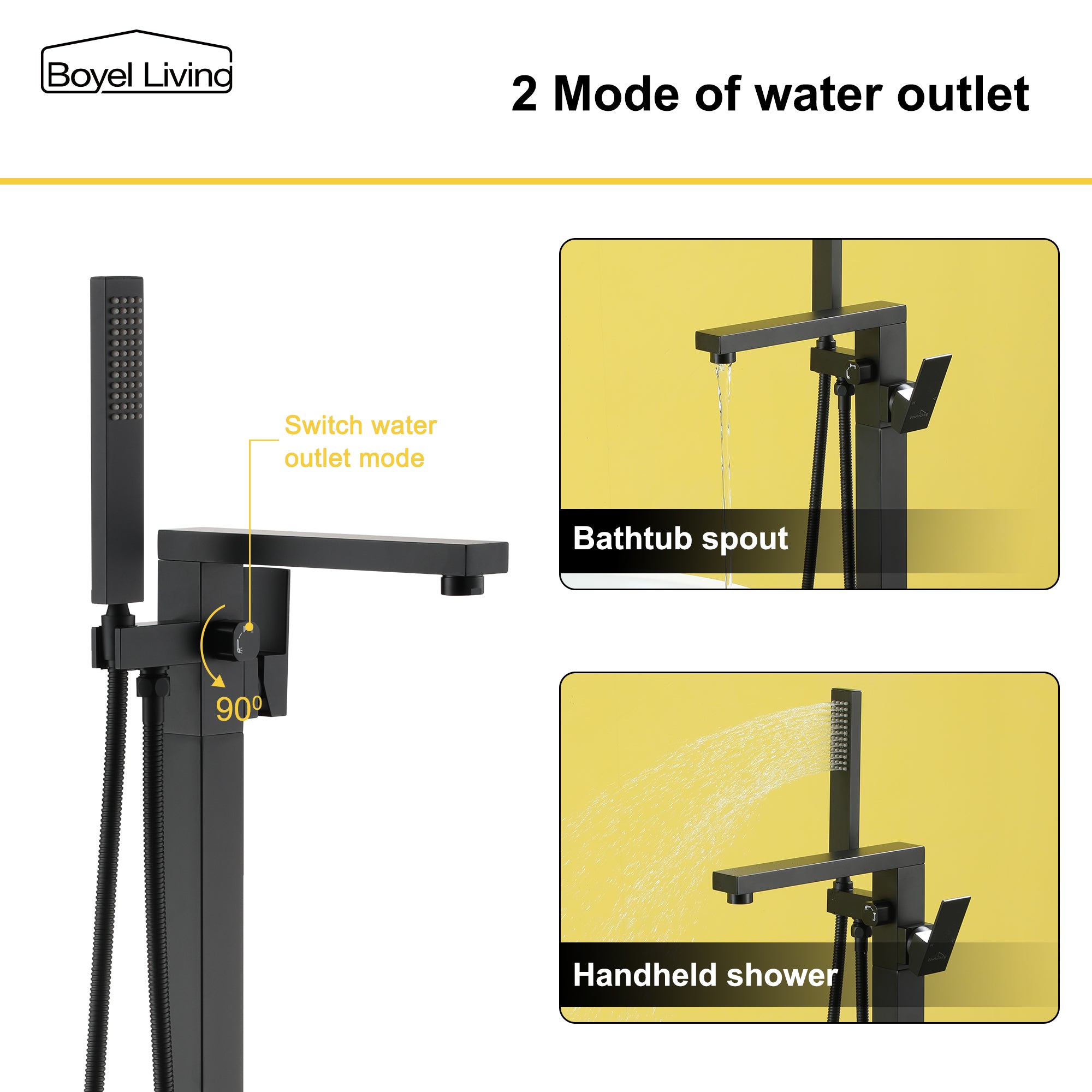 Boyel Living SMD-18007B Roman-Tub-Faucets - View #8