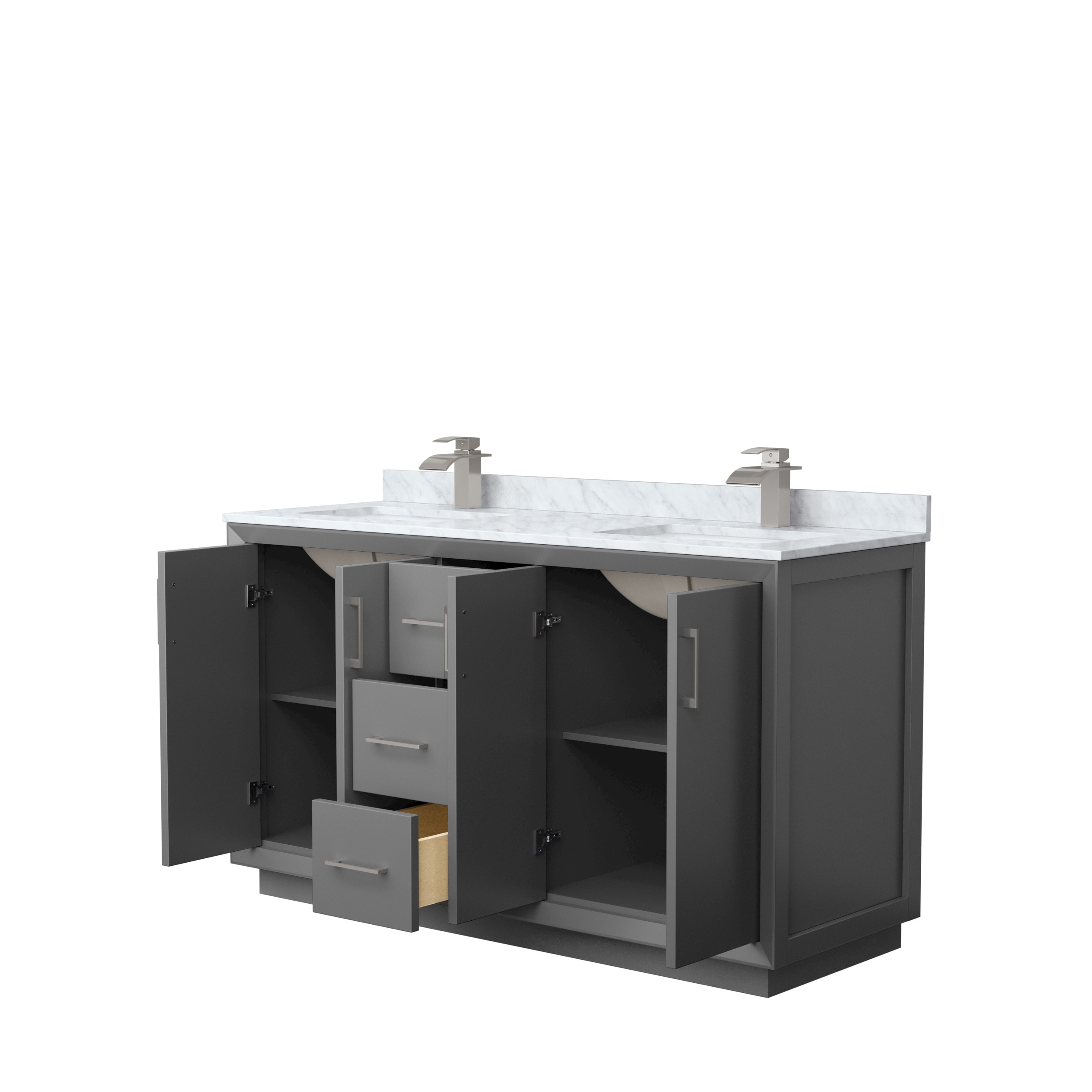 Wyndham Collection WCF414160DKGCMUNSMXX Bath-Vanity-Combo - View #2