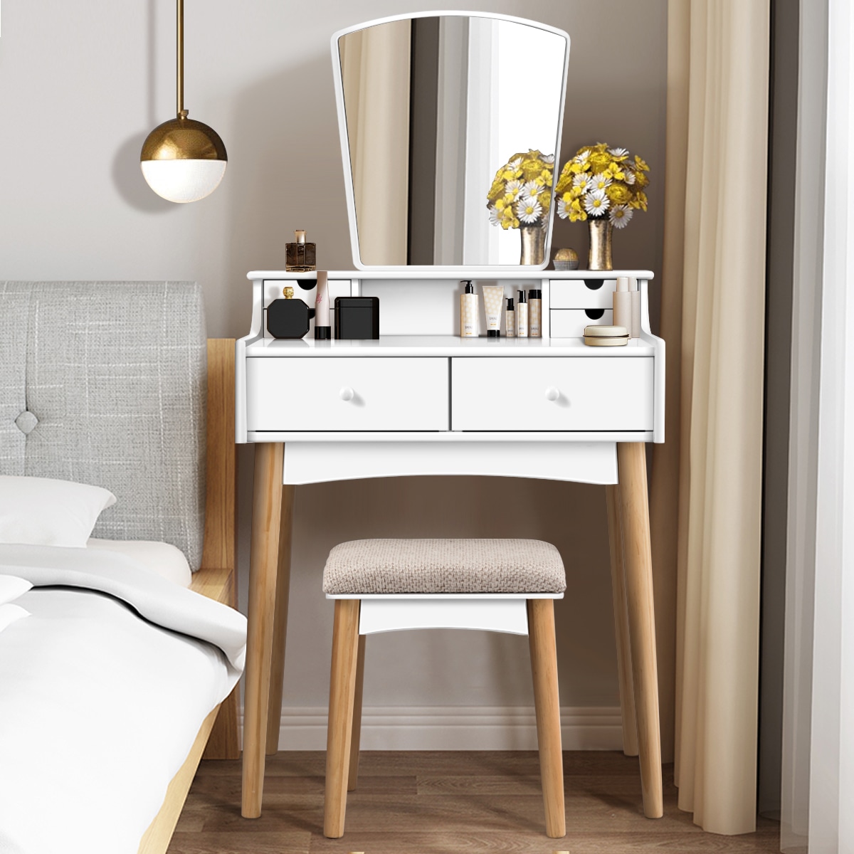 Costway HW61700 Bedroom-Vanities - View #11