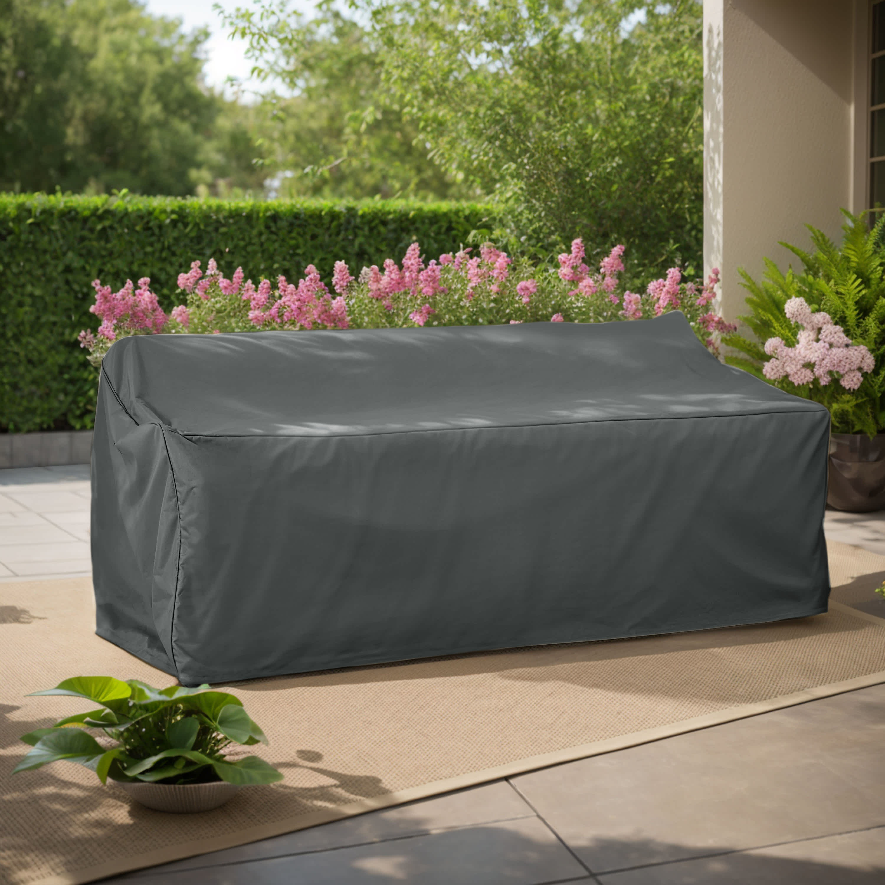 Vynxaria - Shiled Patio Outdoor 3 Seater Sofa Cover Durable Weather Resistant UV Protection Furn...