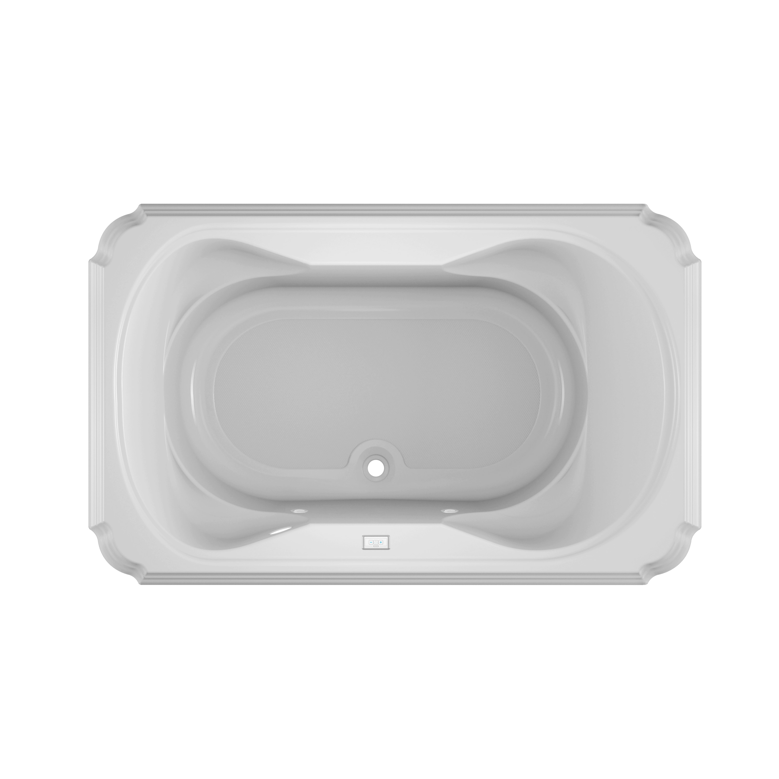 Jacuzzi MS34959 Marineo 42.0-Inches x 66.0-Inches White Acrylic Rectangular Drop-in Soaking bathtub ( Center Drain )