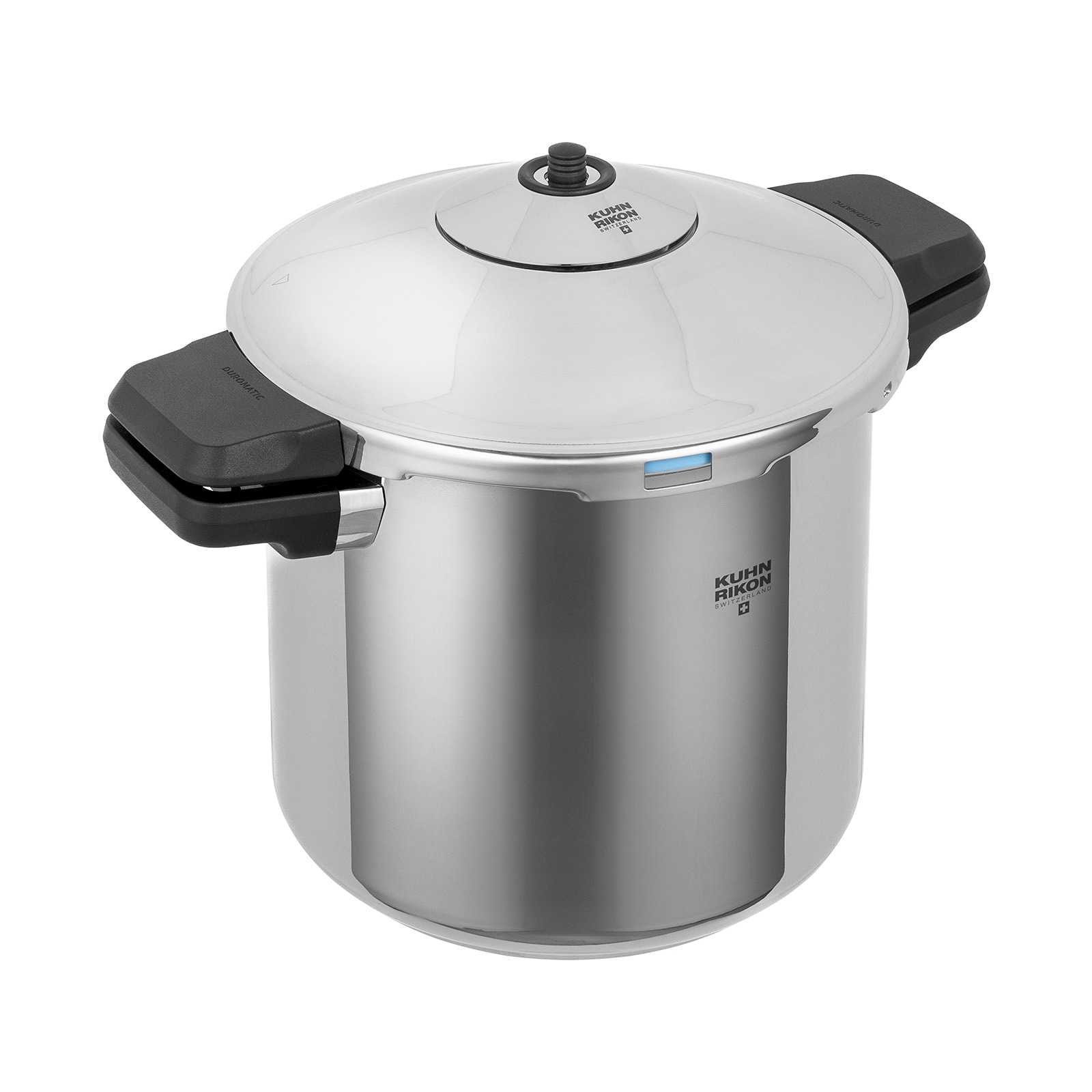 Kuhn Rikon Duromatic INOX Dual handle Stovetop Pressure Cooker 7.4Quart #30941