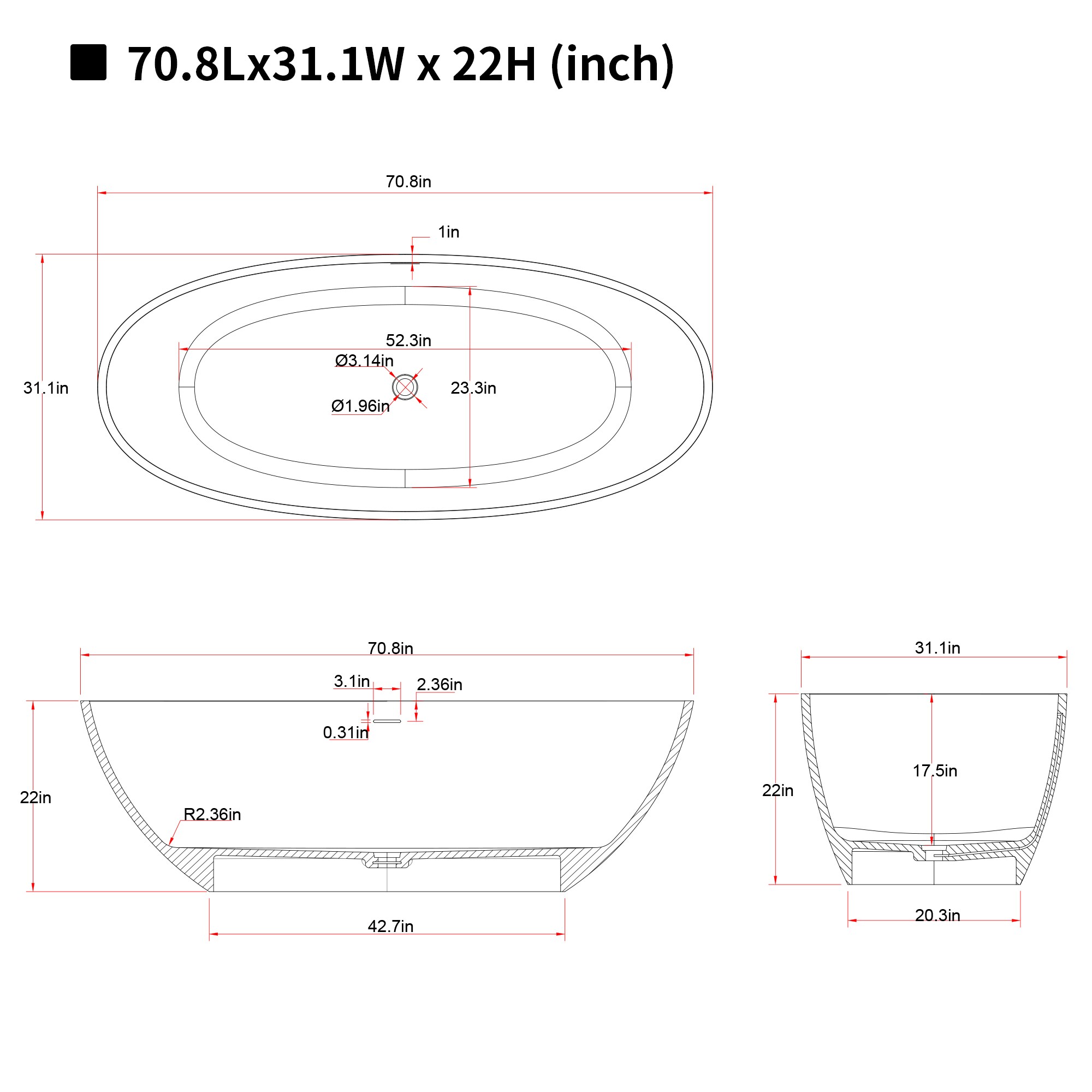 Vynxaria LS0505-FX27536684 bathtubs - View #6