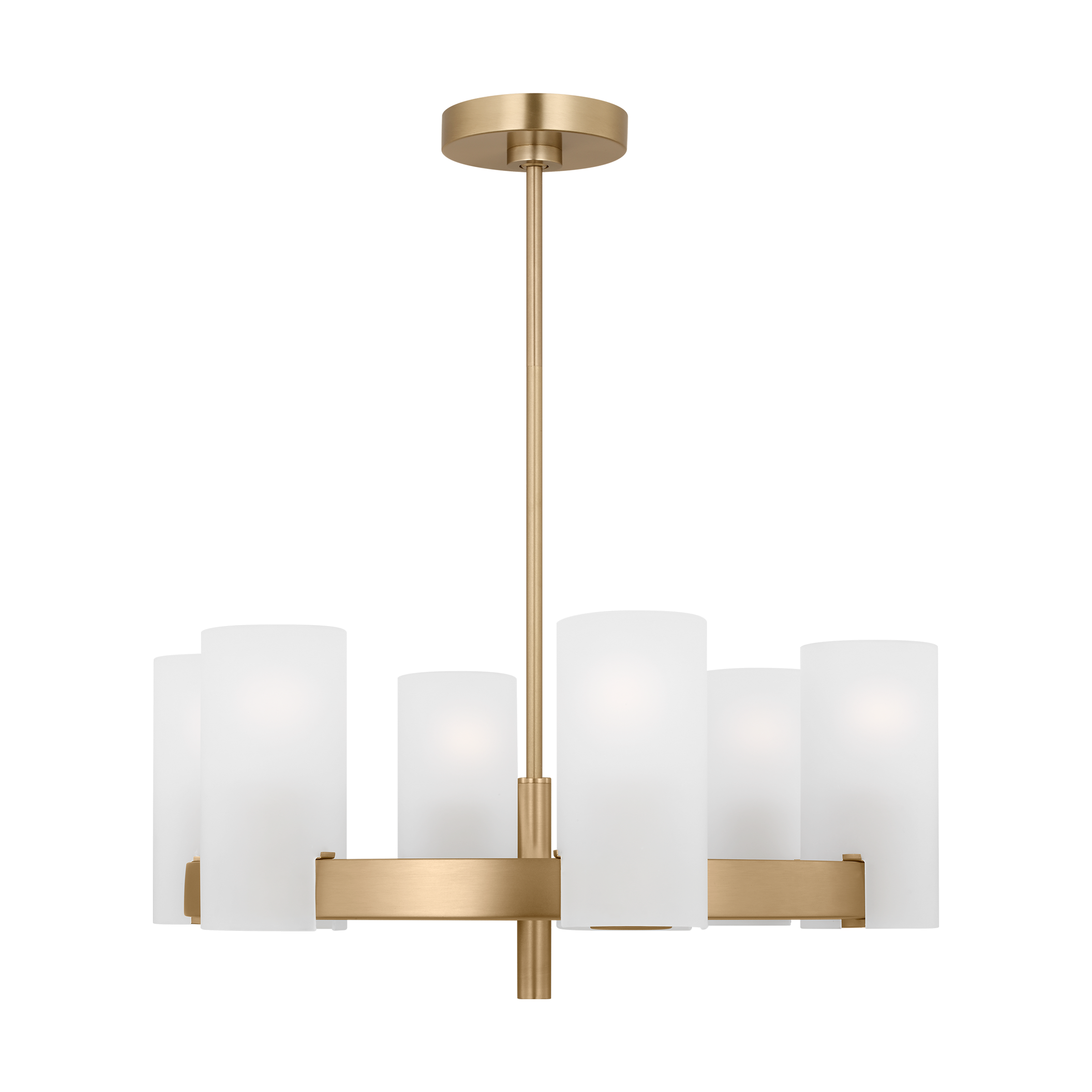 Scott Living DJC1156SB Rhode 6 -Light Satin Brass Modern/contemporary For Use in Dining Rooms, Foyers, Living Rooms Chandelier