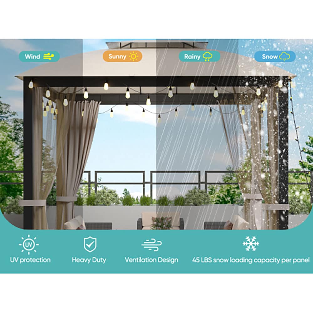 GZMR GZ-W2259G15 Wood-Resin-Gazebos - View #4