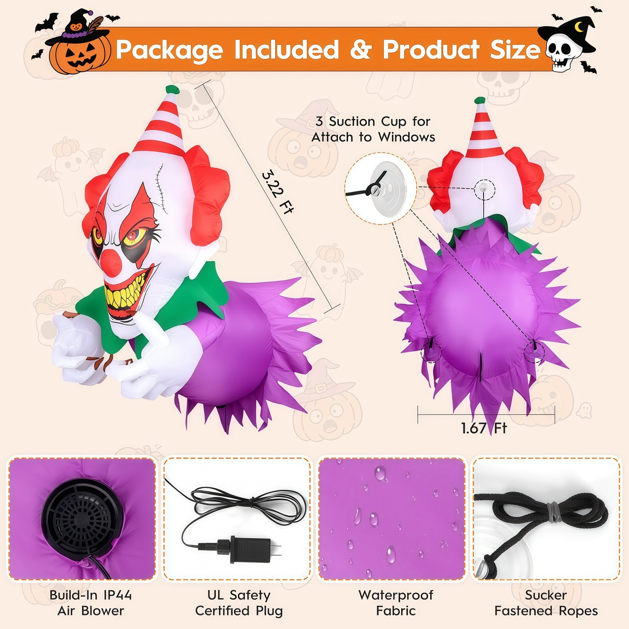 Numhew NHWILL92874 Outdoor-Halloween-Decor - View #4