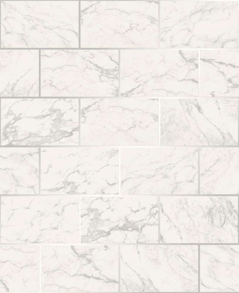 Crown M1509 56.4-Sq. Feet Off-White Paper Stone Unpasted Wallpaper