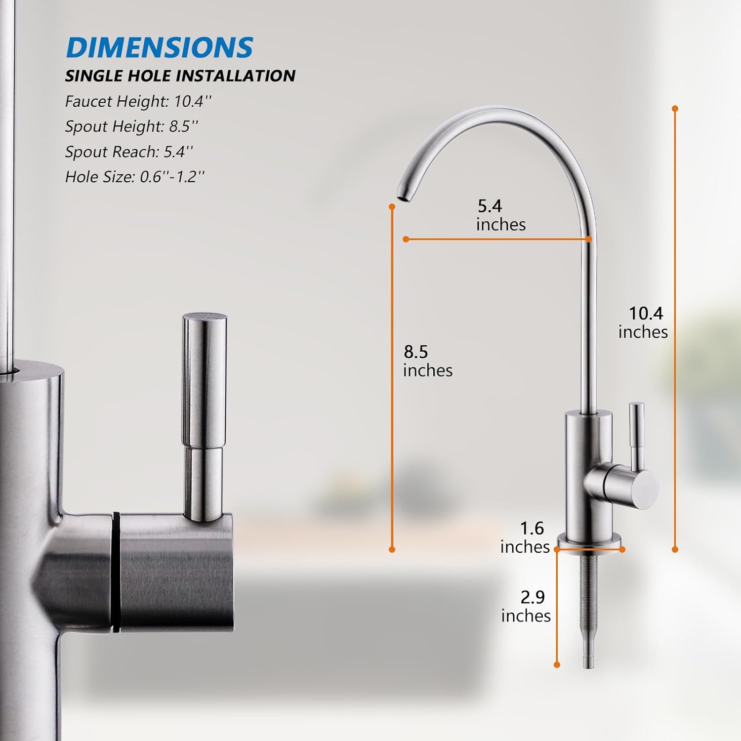 WEWE WEWE-B09XXL-2PQB Kitchen-Faucets - View #4