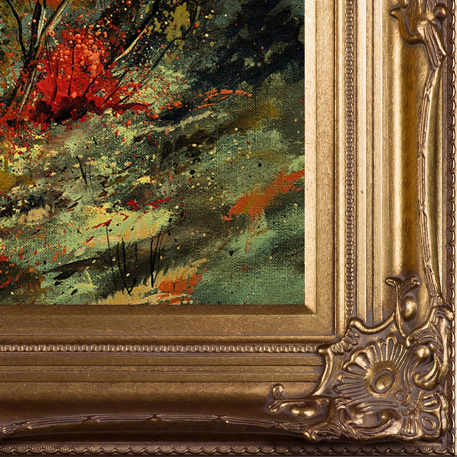 ArtistBe Autumn Landscape 452101 Pol Ledent Framed 30-in H x 34-in W ...