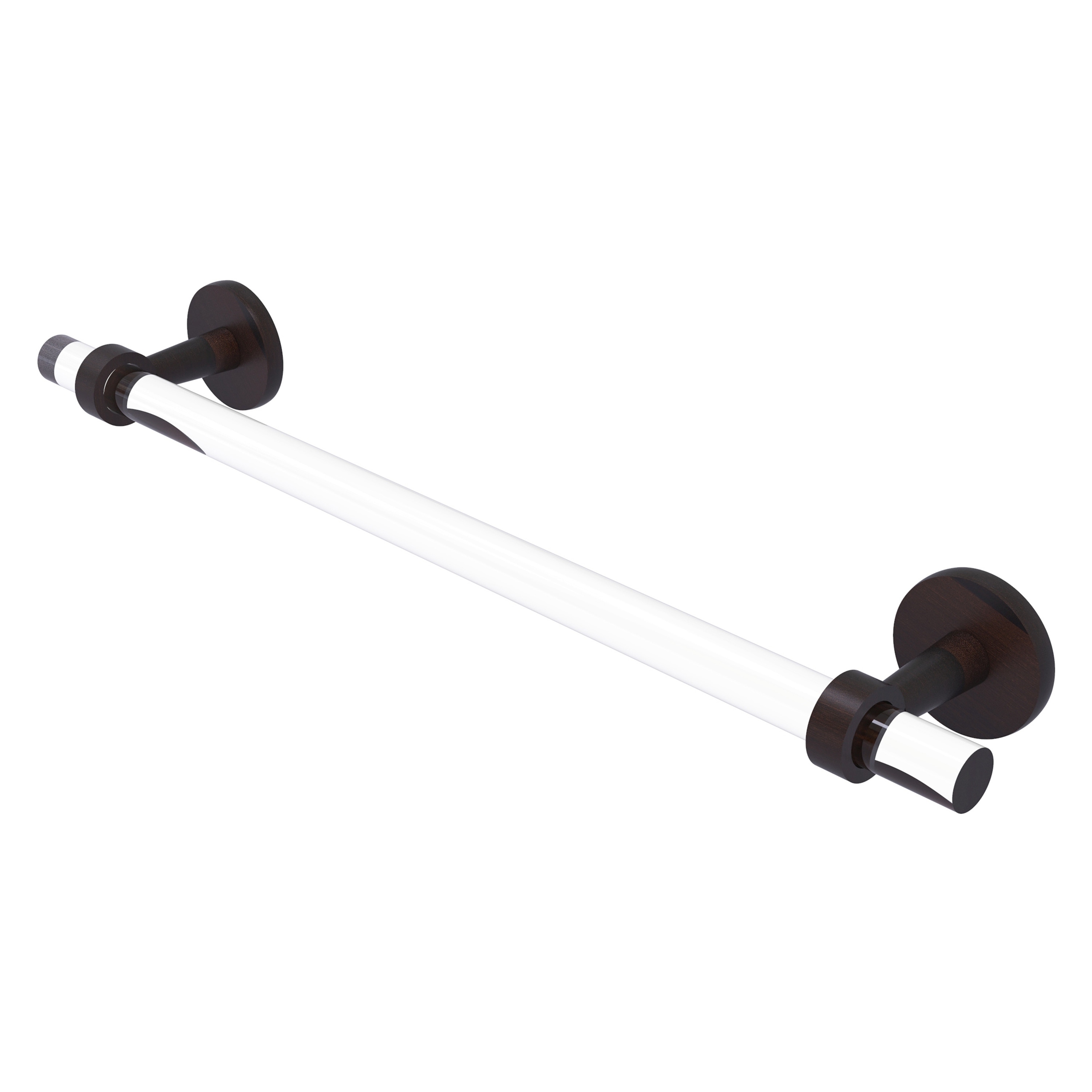 Allied Brass CV-41-24-VB Clearview 24-in Venetian Bronze Wall mount Single Towel Bar