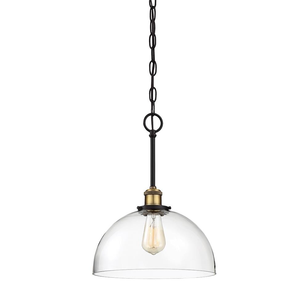 Bryson Vintage Bronze 12" Industrial Pendant Light