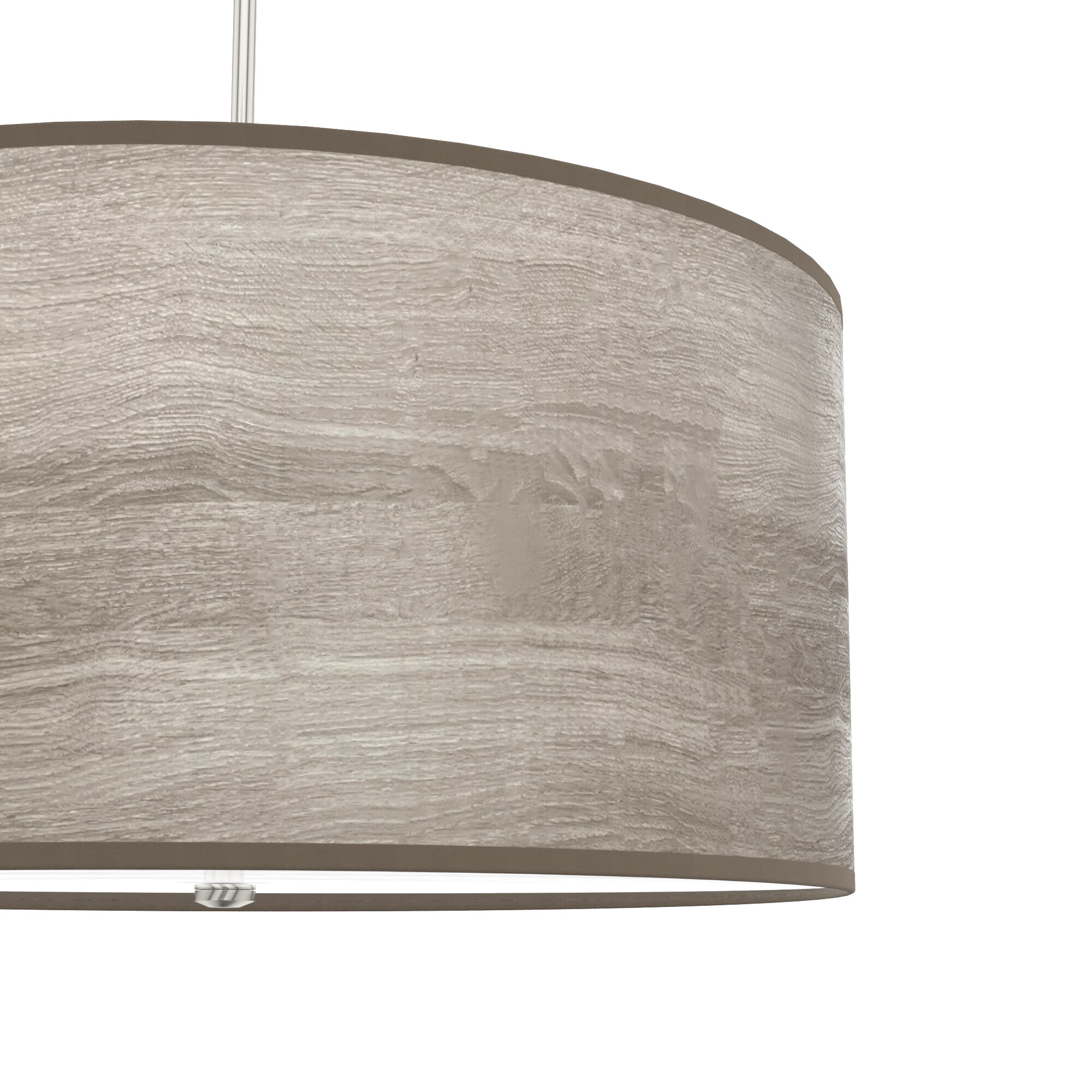 Solhaven 24'' Light Gray Oak & Brushed Nickel Modern Pendant Light