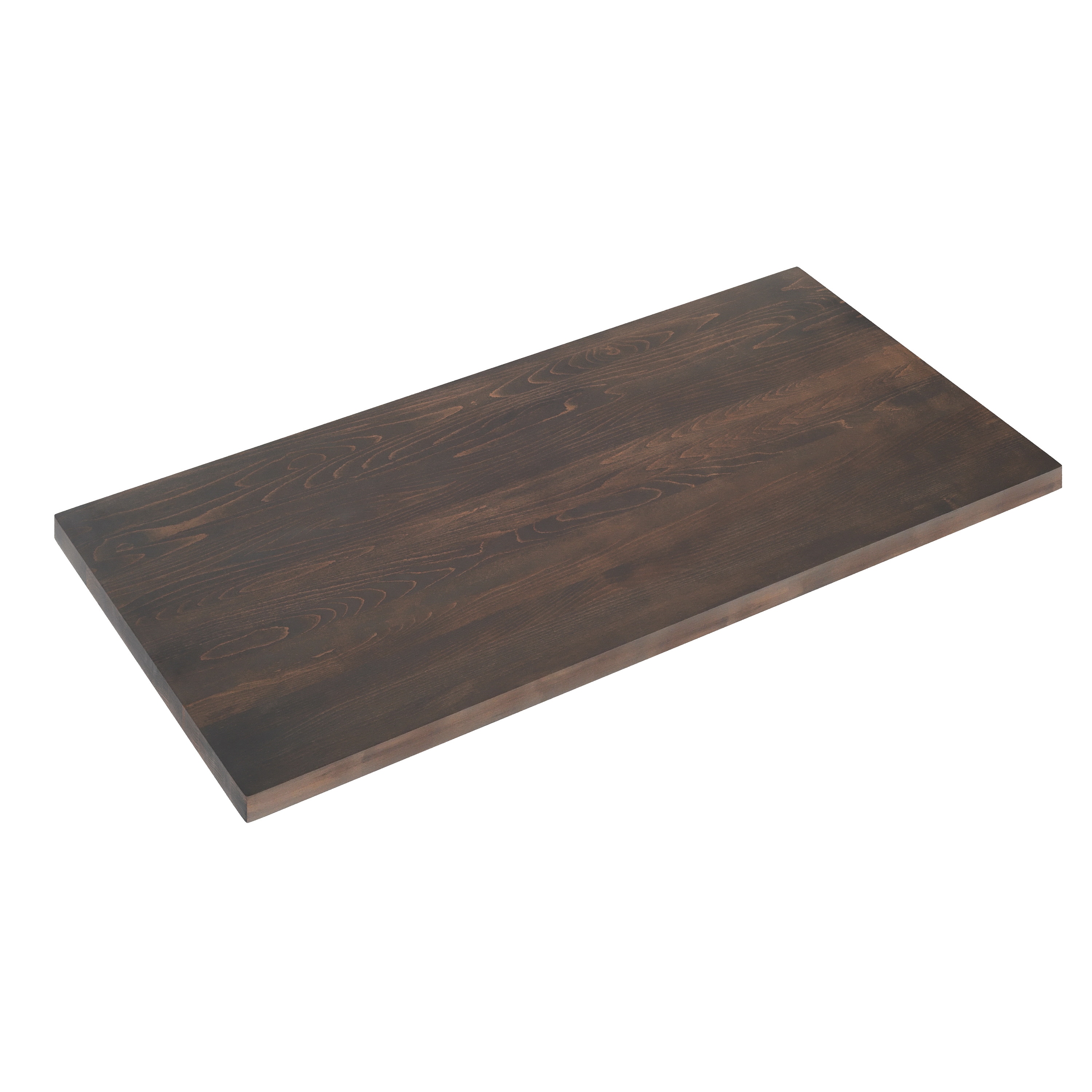 Bennett 30x60 Solid Wood Indoor 1.5 Inch Thick Rectangular Tabletop in Dark Brown