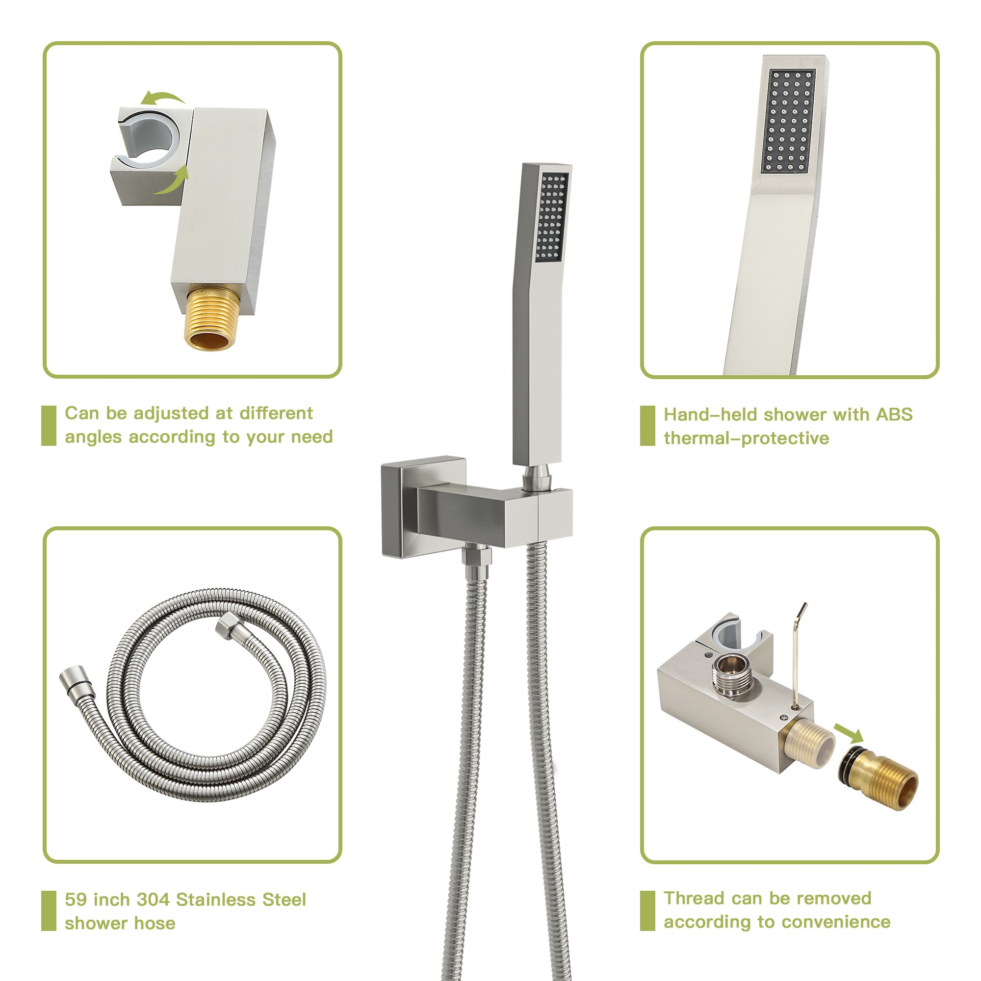 Mondawe MD-SMD02BG Showerhead-Bar-Panels - View #2