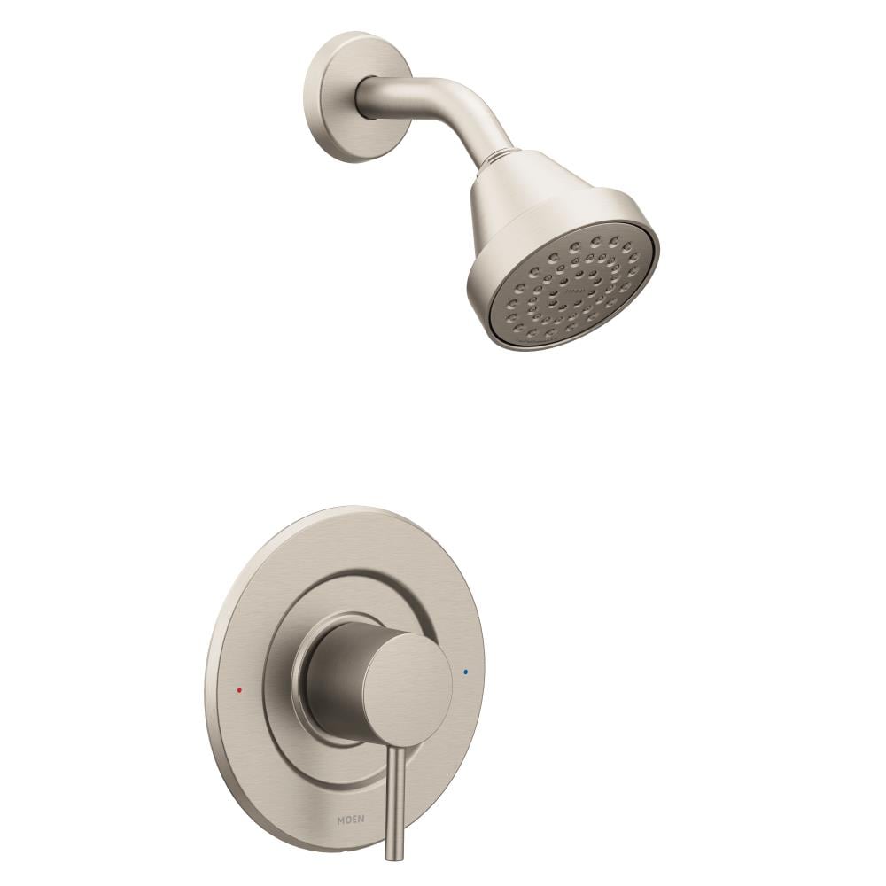 Moen T2192EPBN Align Brushed Nickel 1-handle Single function 3.63-in Round Shower Faucet (Valve Not Included)