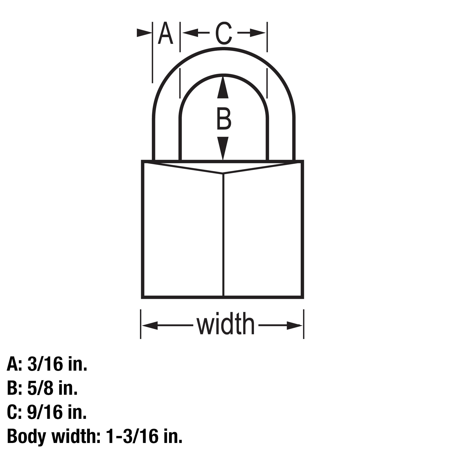 Master Lock 131T Padlocks-Locks-Cables - View #5