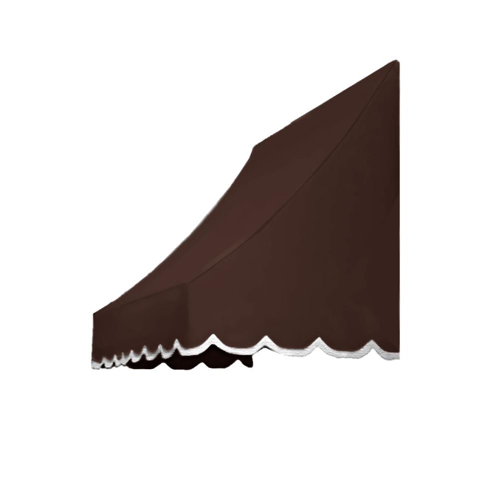 Awntech NT22-3BRN Nantucket 40.5-in Wide x 24-in Projection Brown Solid Fixed Window/Door Awning