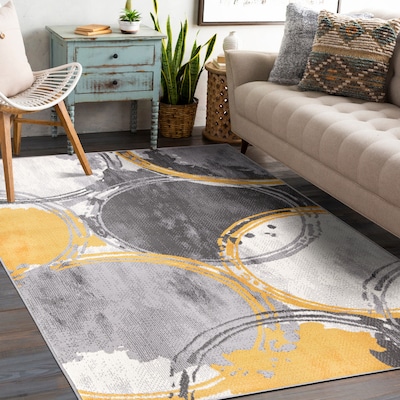 Polypropylene Yellow Rugs At Com, Gray And Gold Area Rug 8×10